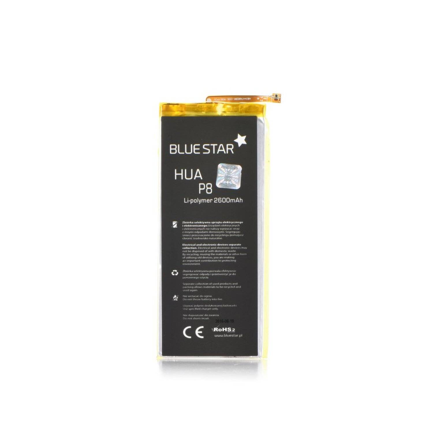 Akku Ersatz kompatibel mit Huawei P8 HB3447A9EBW 2600 mAh Austausch Batterie Handy Accu PREMIUM