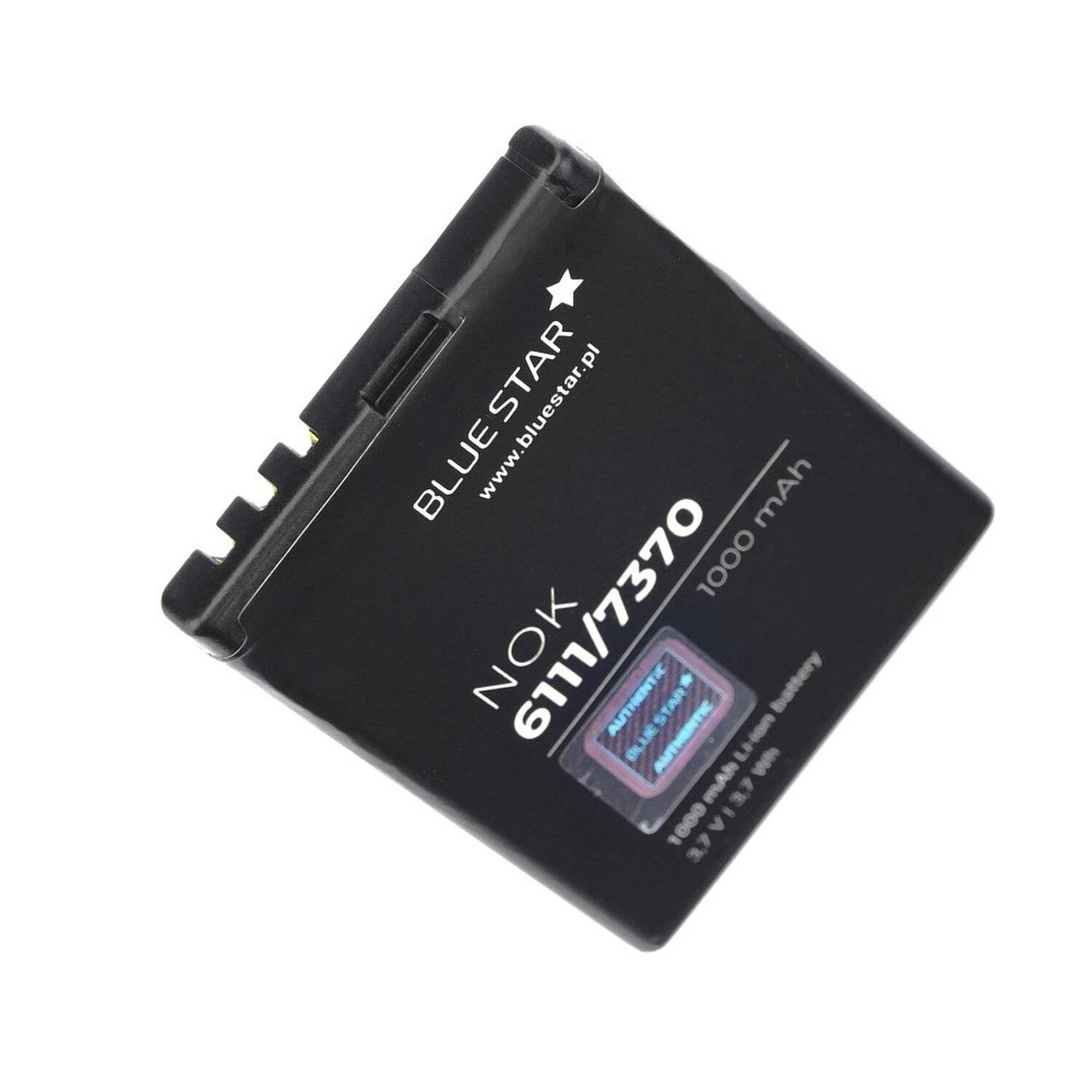 Akku Ersatz kompatibel mit Nokia 6111 /7370 /N76 /2630 /2760 /N75 /2600 Classic 1000 mAh Austausch Batterie Accu BL-4B