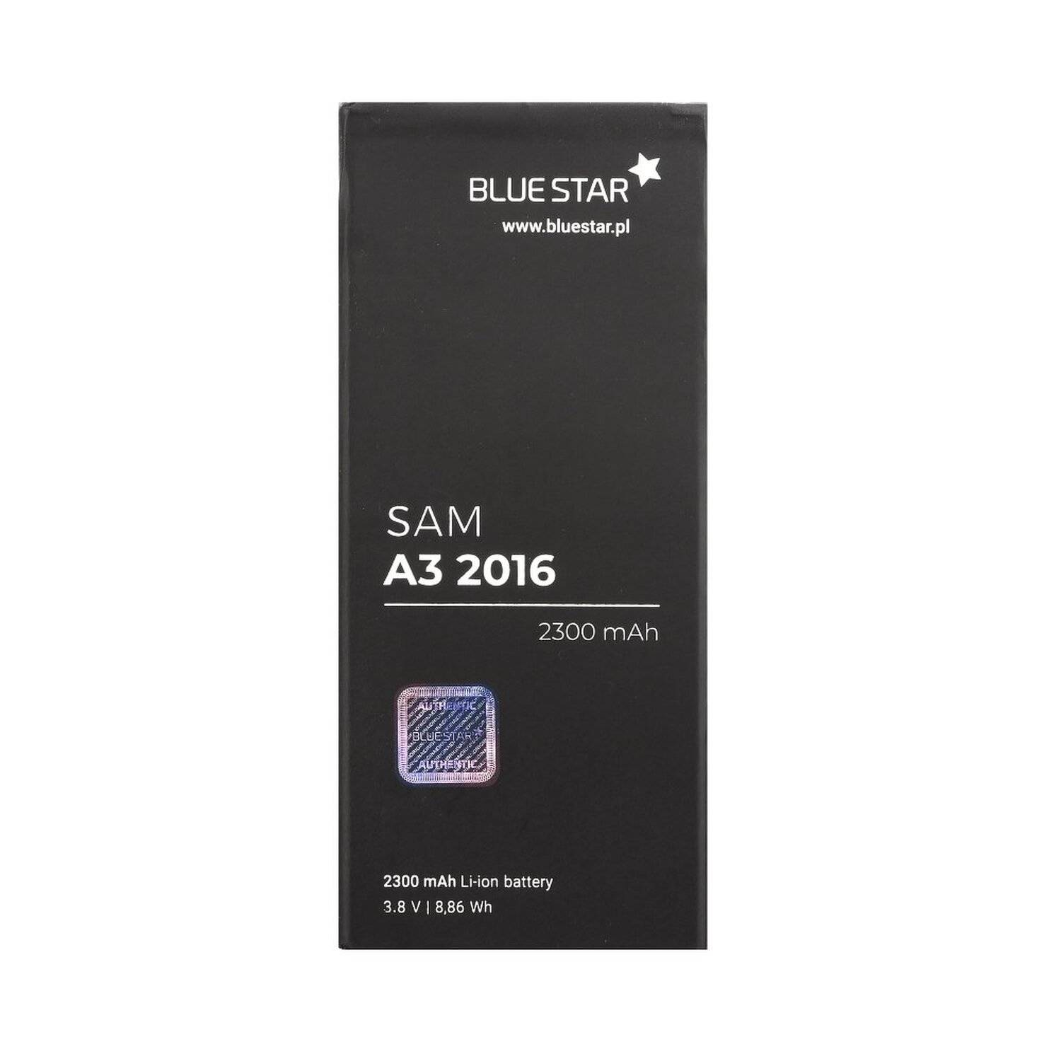 Akku Ersatz kompatibel mit Samsung Galaxy A3 2016 2300 mAh Austausch Batterie Accu A310F