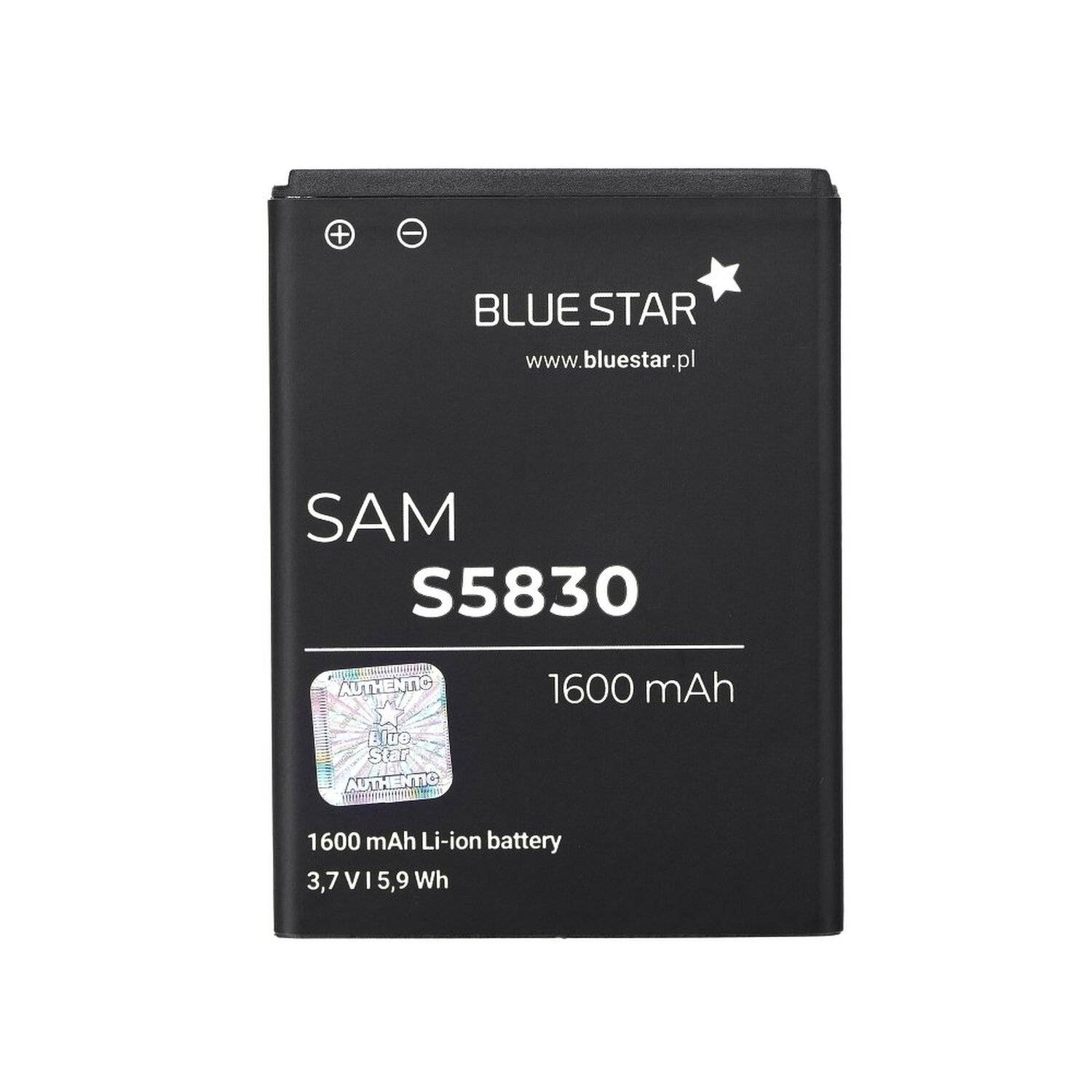 Akku Ersatz kompatibel mit Samsung S5830 Galaxy Ace/ Galaxy Gio (S5670) 1600 mAh Austausch Batterie Accu EB494358VU