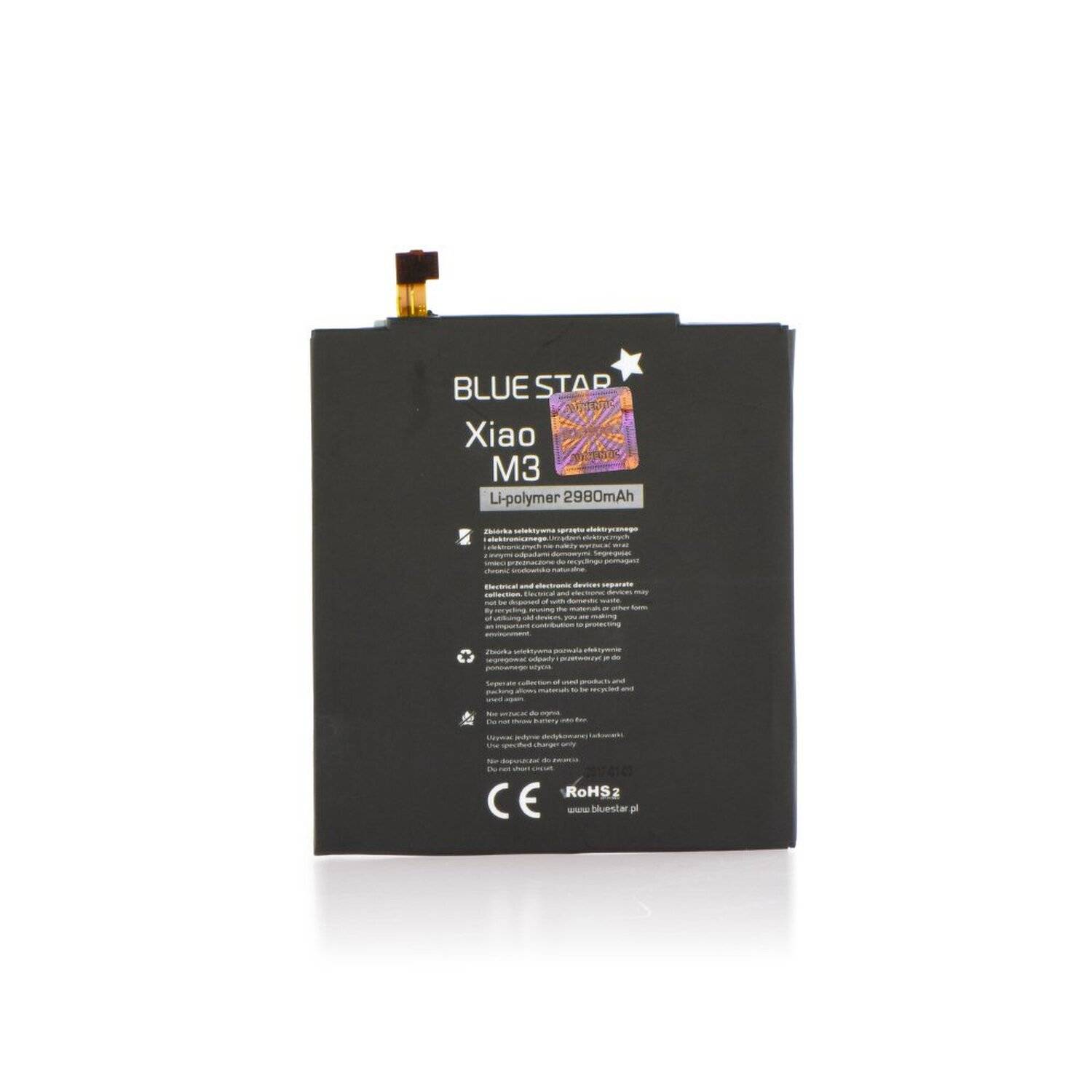 Akku Ersatz kompatibel mit Xiaomi Mi3 2980 mAh Austausch Batterie Accu BM31