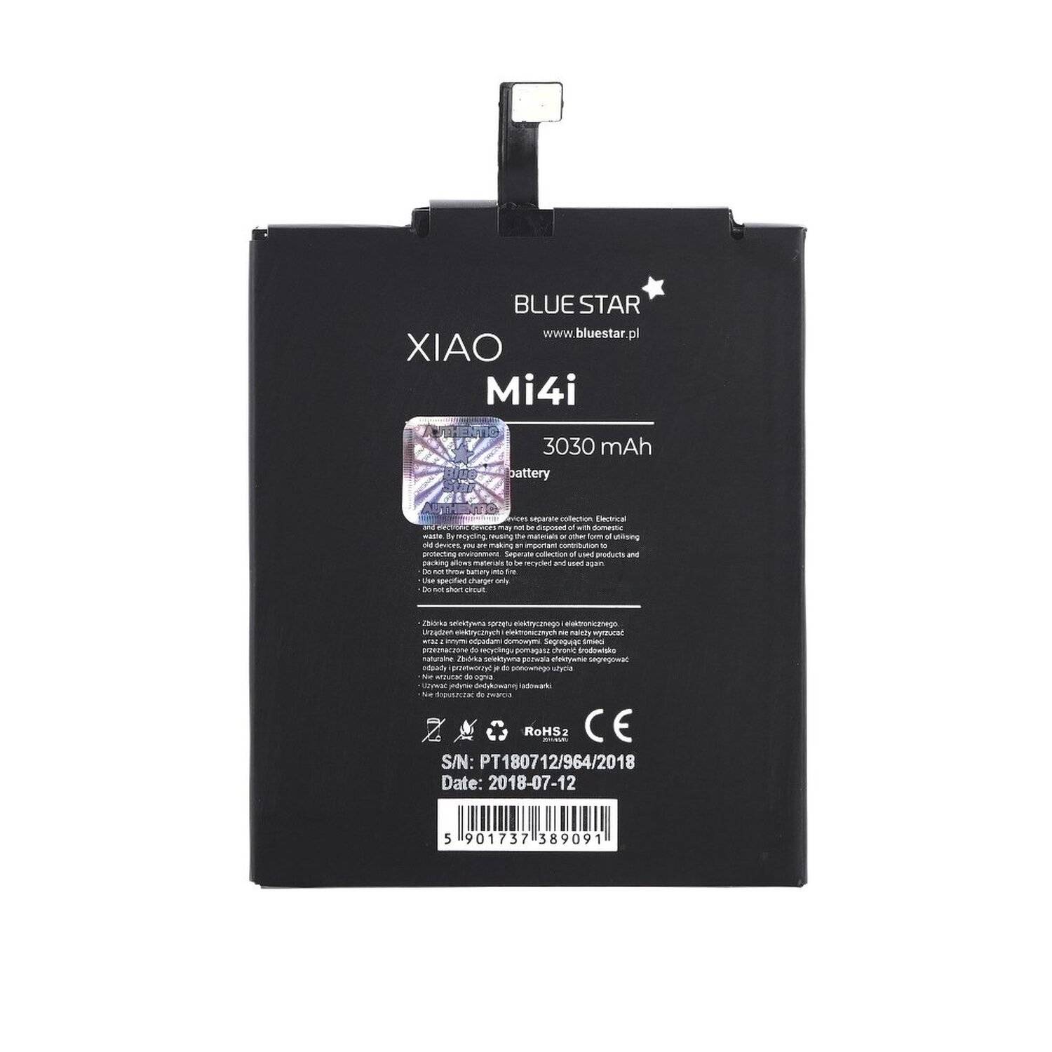 Akku Ersatz kompatibel mit Xiaomi Mi4i 3030 mAh Austausch Batterie Accu BM33