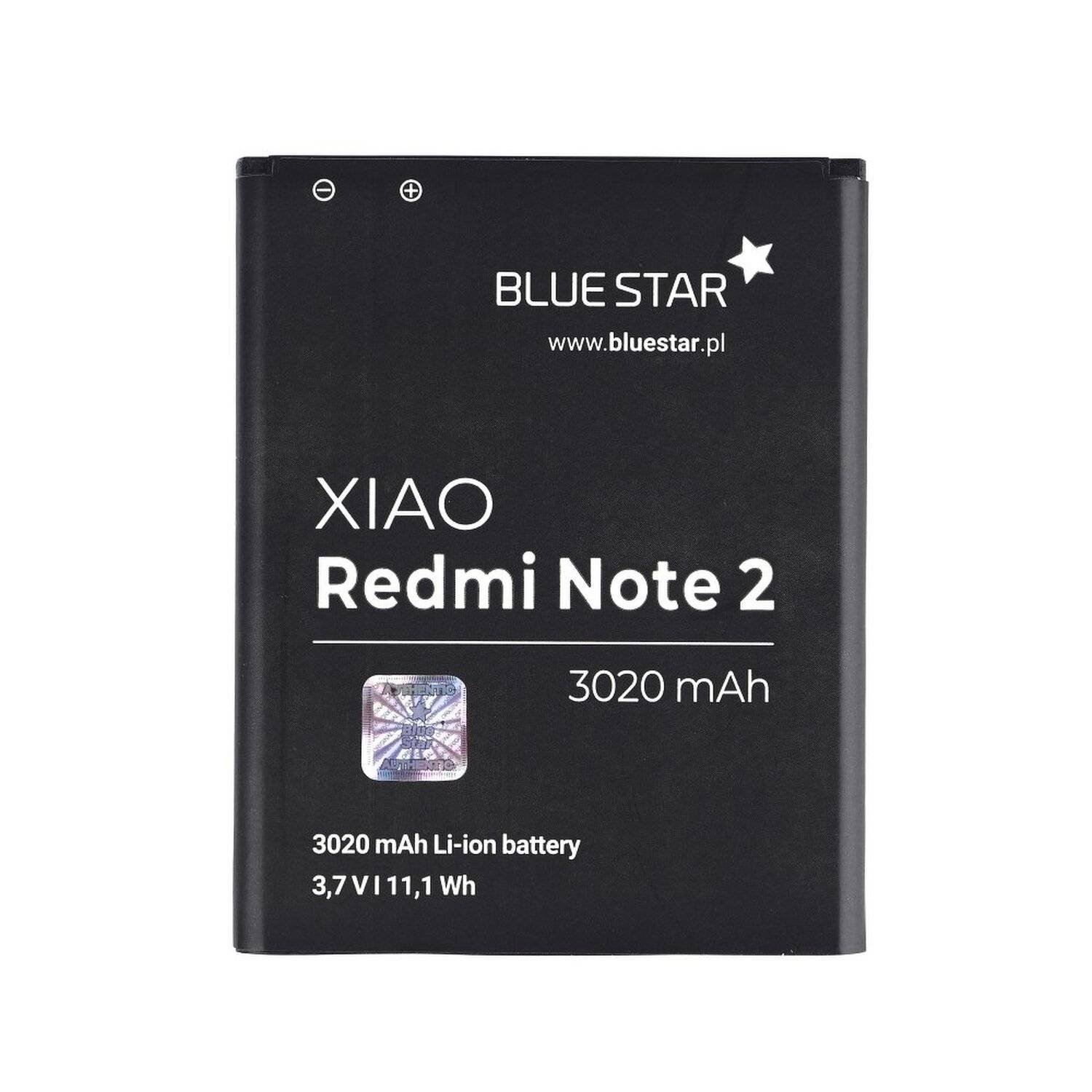 Akku Ersatz kompatibel mit Xiaomi Redmi Note 2 3020 mAh Austausch Batterie Accu BM45