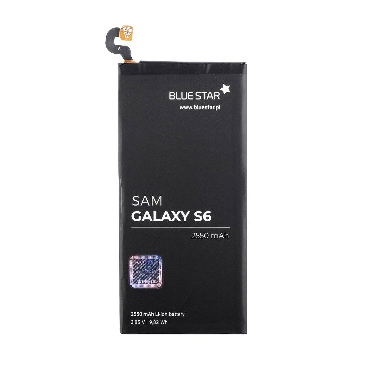 Akku Ersatz kompatibel mit Samsung Galaxy S6 G920F 2550 mAh Austausch Batterie Accu EB-BG920ABE