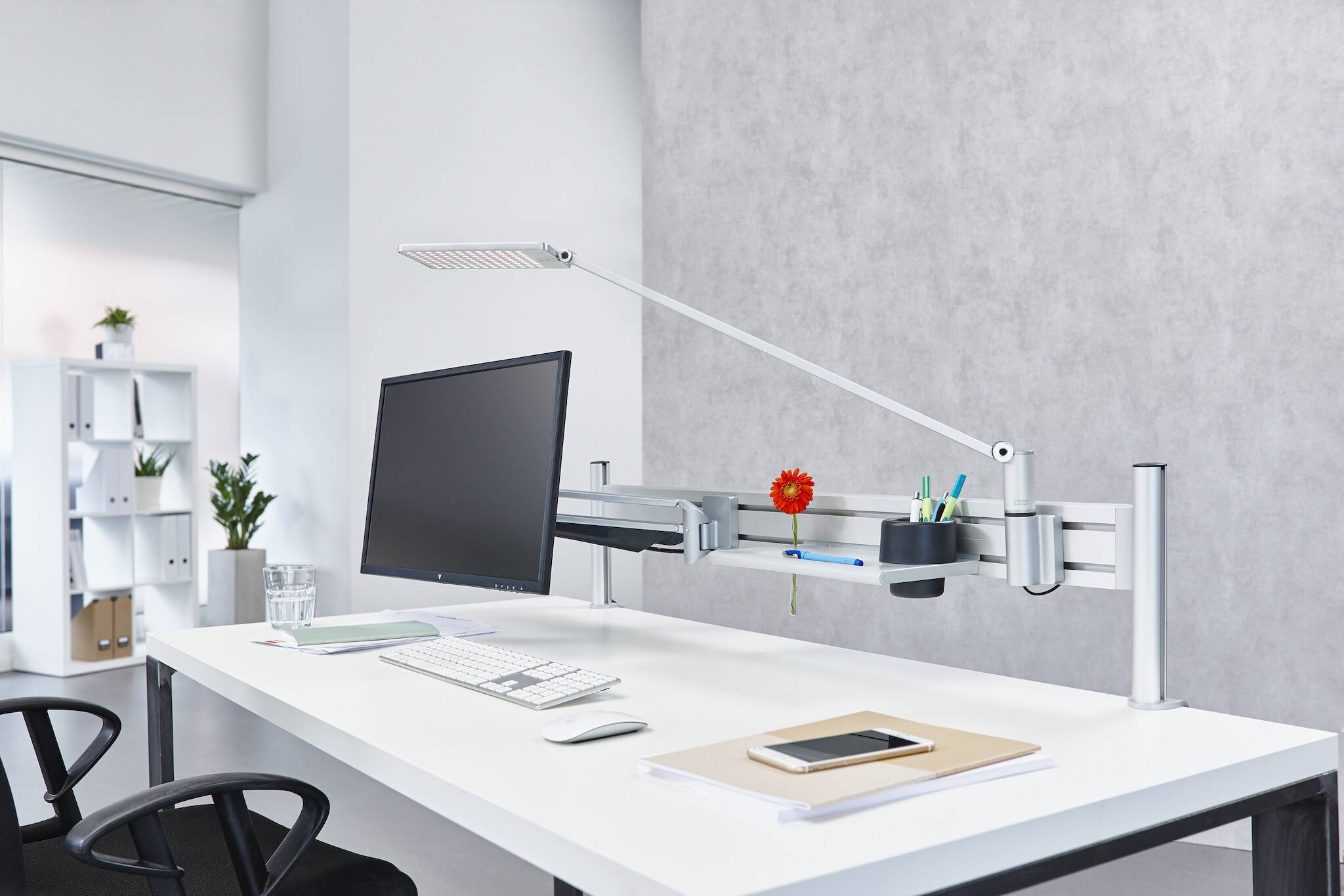 Stiftablage, Utensilienablage NOVUS Penda Utensilienbox klein, silber Ablage