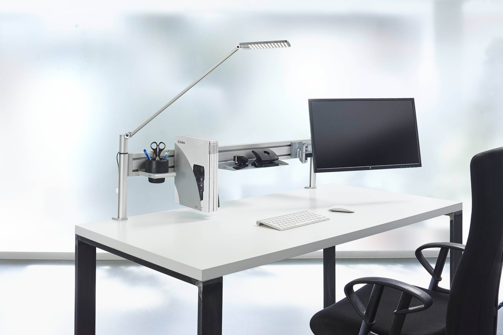 Stiftablage, Utensilienablage NOVUS Penda Utensilienbox groß, silber Ablage