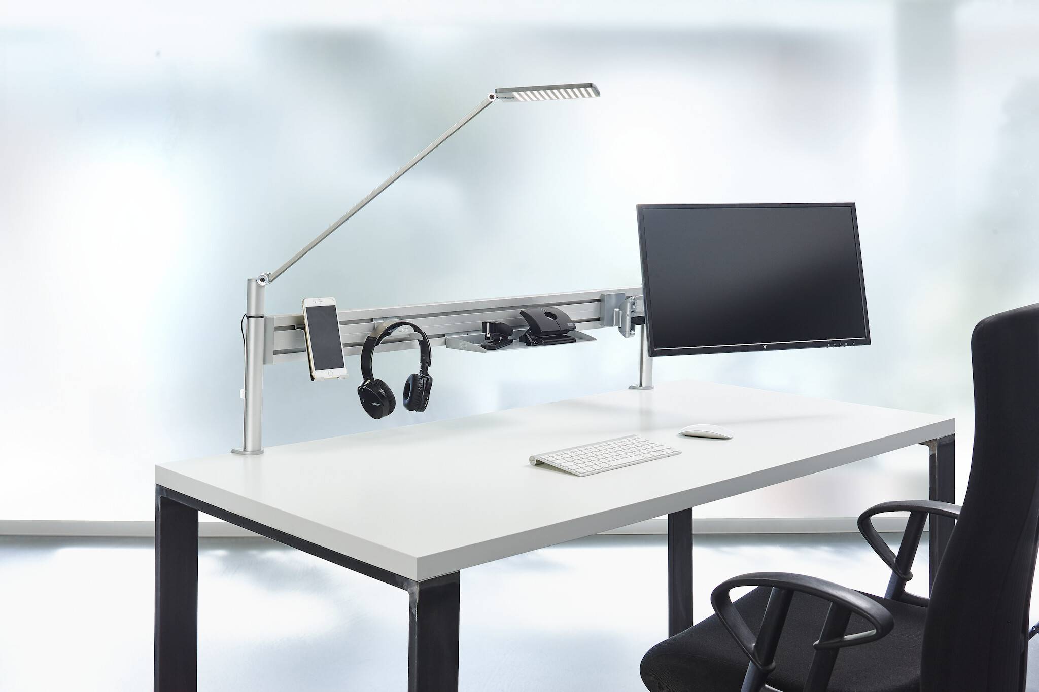 Stiftablage, Utensilienablage NOVUS Penda Utensilienbox groß, silber Ablage