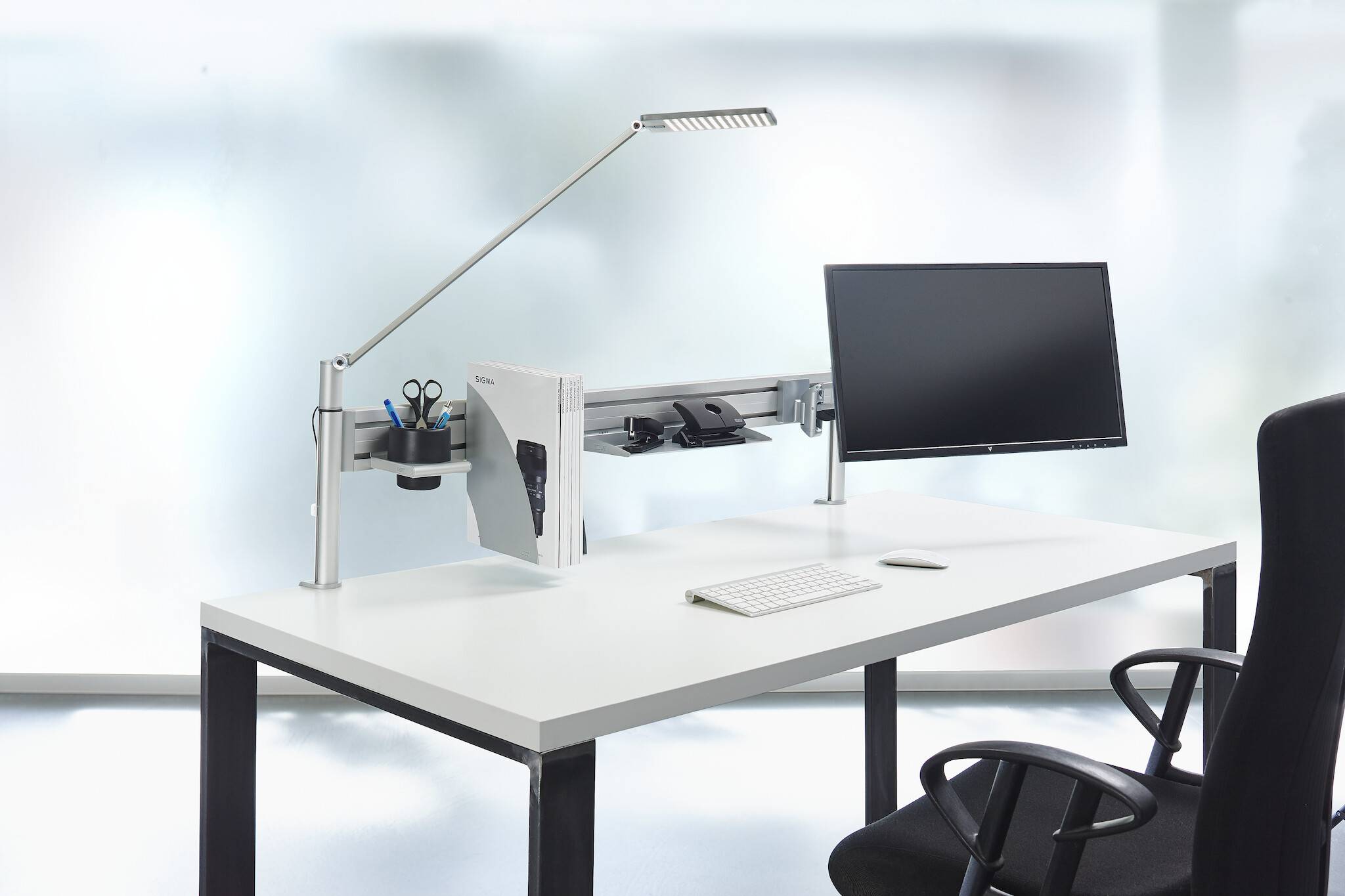 Stiftablage, Utensilienablage NOVUS Penda Utensilienbox groß, silber Ablage