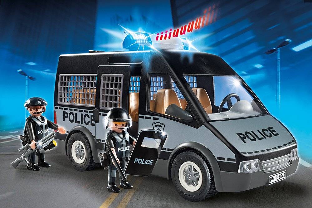 Playmobil - Polizei-Mannschaftswagen mit Licht und Sound