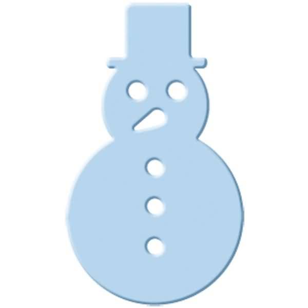 Silhouetten-Locher klein Schneemann