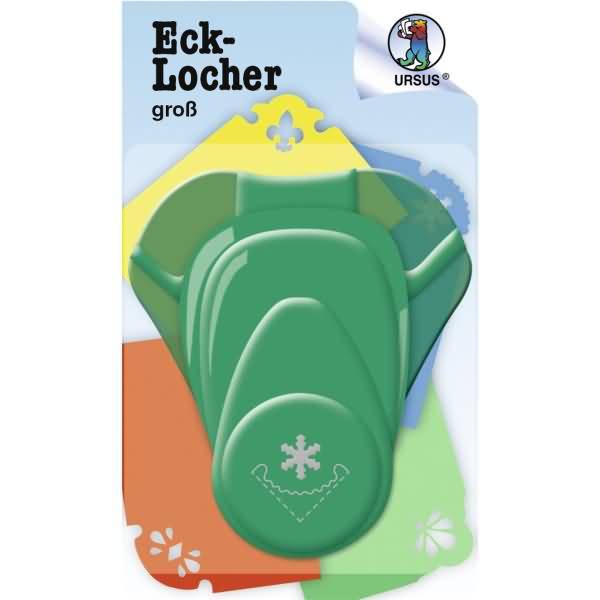 Eck-Locher groß Schneeflocke