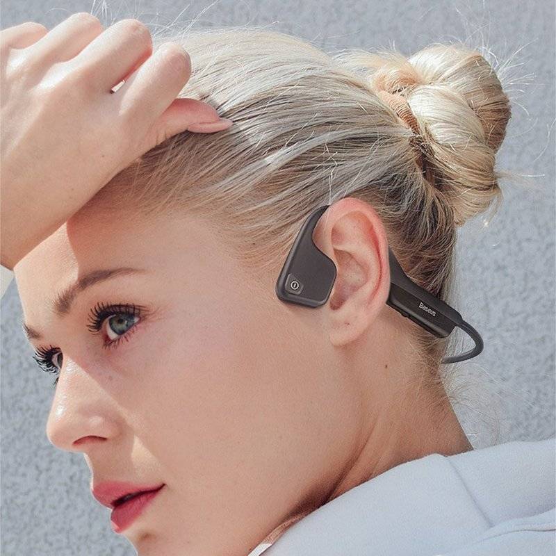 COVO BC10 Bluetooth 5.0 Headset Drahtlos Sport IP55 wasserdichte Knochenleitungsfunktion schwarz