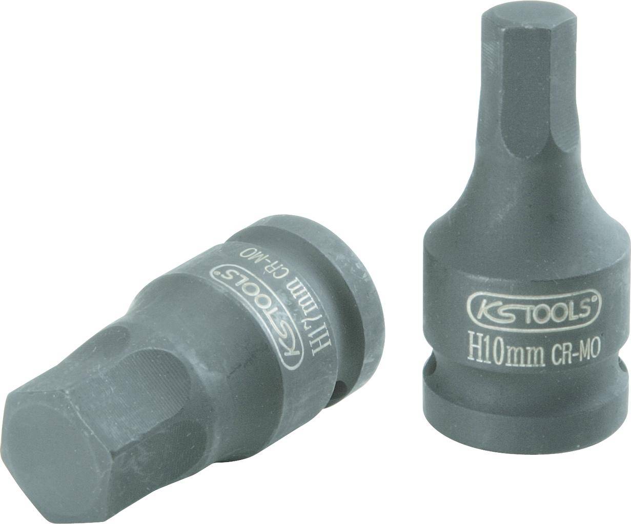 KS TOOLS 1/2" Kraft-Bit-Stecknuss Innensechskant, kurz, 1/8"