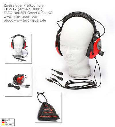 Prüfkopfhörer THP-12, zweiseitig