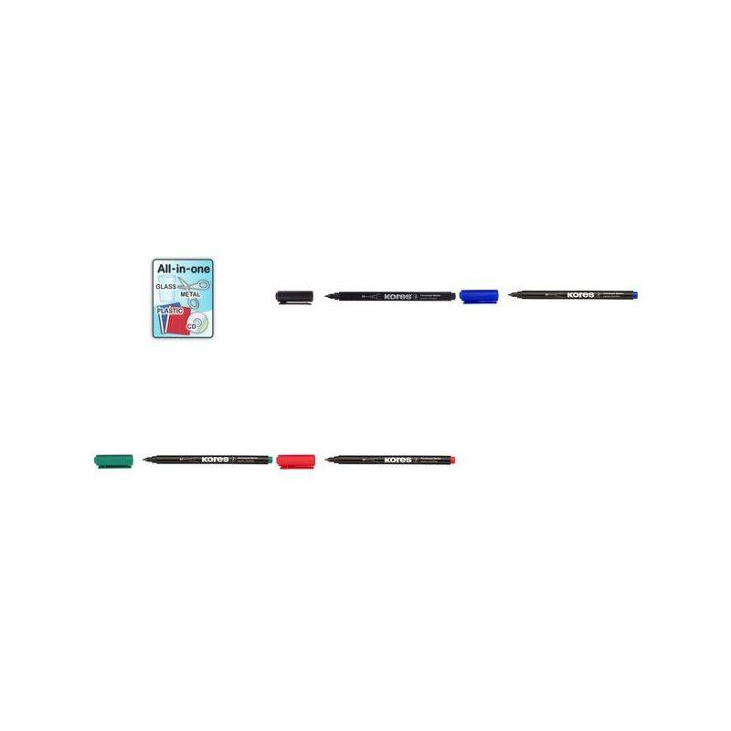Kores Permanent-Marker "K MARKER FINE", M, blau