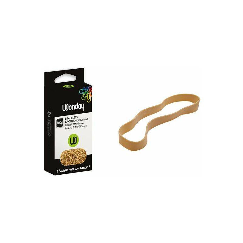 Wonday Gummibänder, natur, Breite: 10 mm, 100 g