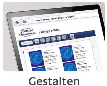 Avery Zweckform Visitenkarte C32010-10 DIN A4 weiß 10 St./Pack.