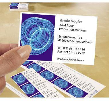 Avery Zweckform Visitenkarte C32010-10 DIN A4 weiß 10 St./Pack.