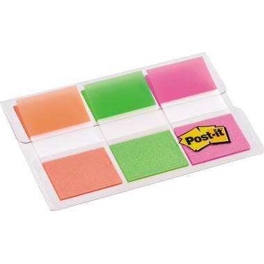 Post-it Haftstreifen Index 680-OLP 25,4x43,6mm sortiert 3x20 St./Pack.