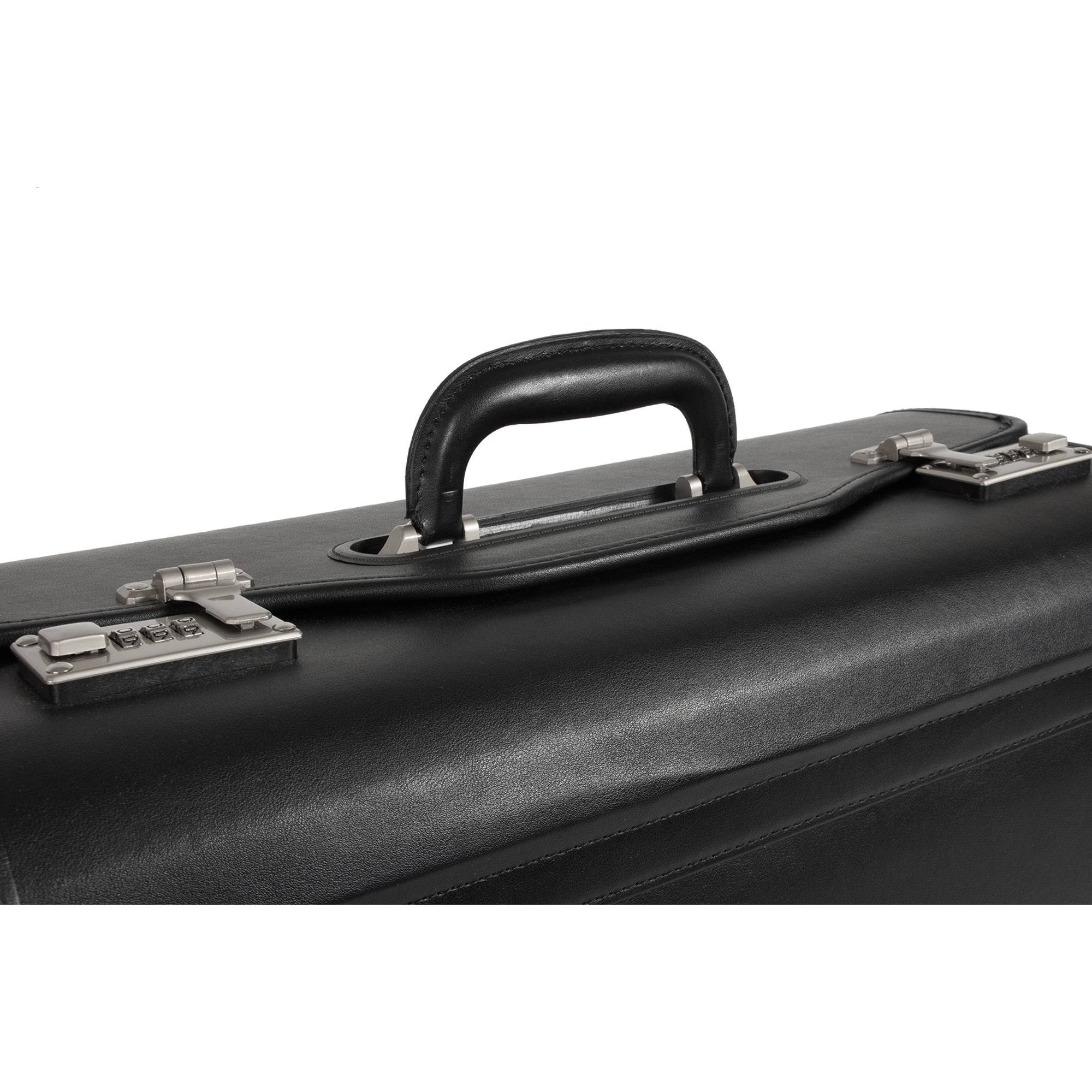 Soennecken Pilotenkoffer Rostock 5172 Lederimitat schwarz
