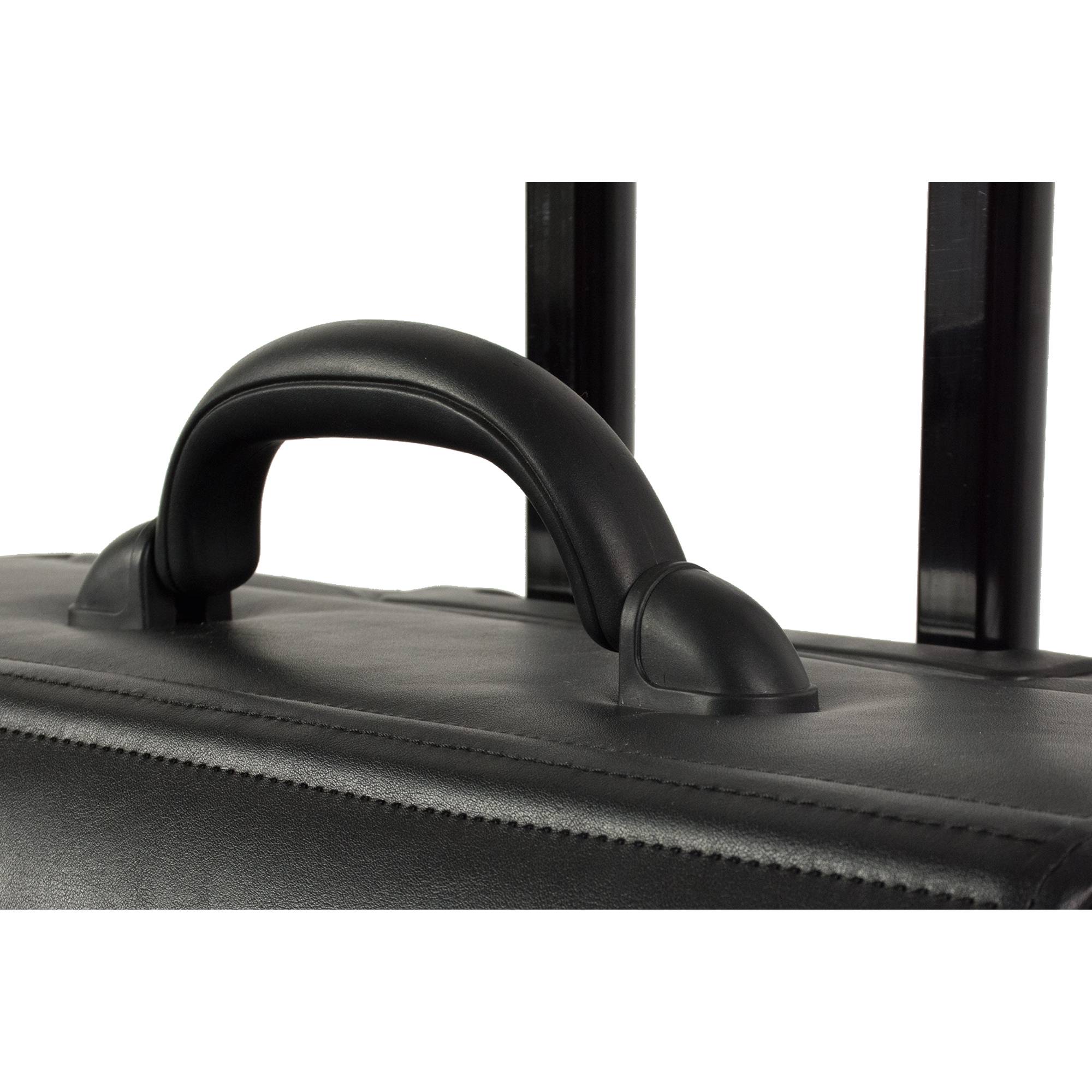 Soennecken Pilotenkoffer Dresden 5173 Teleskopstiel Lederimitat sw