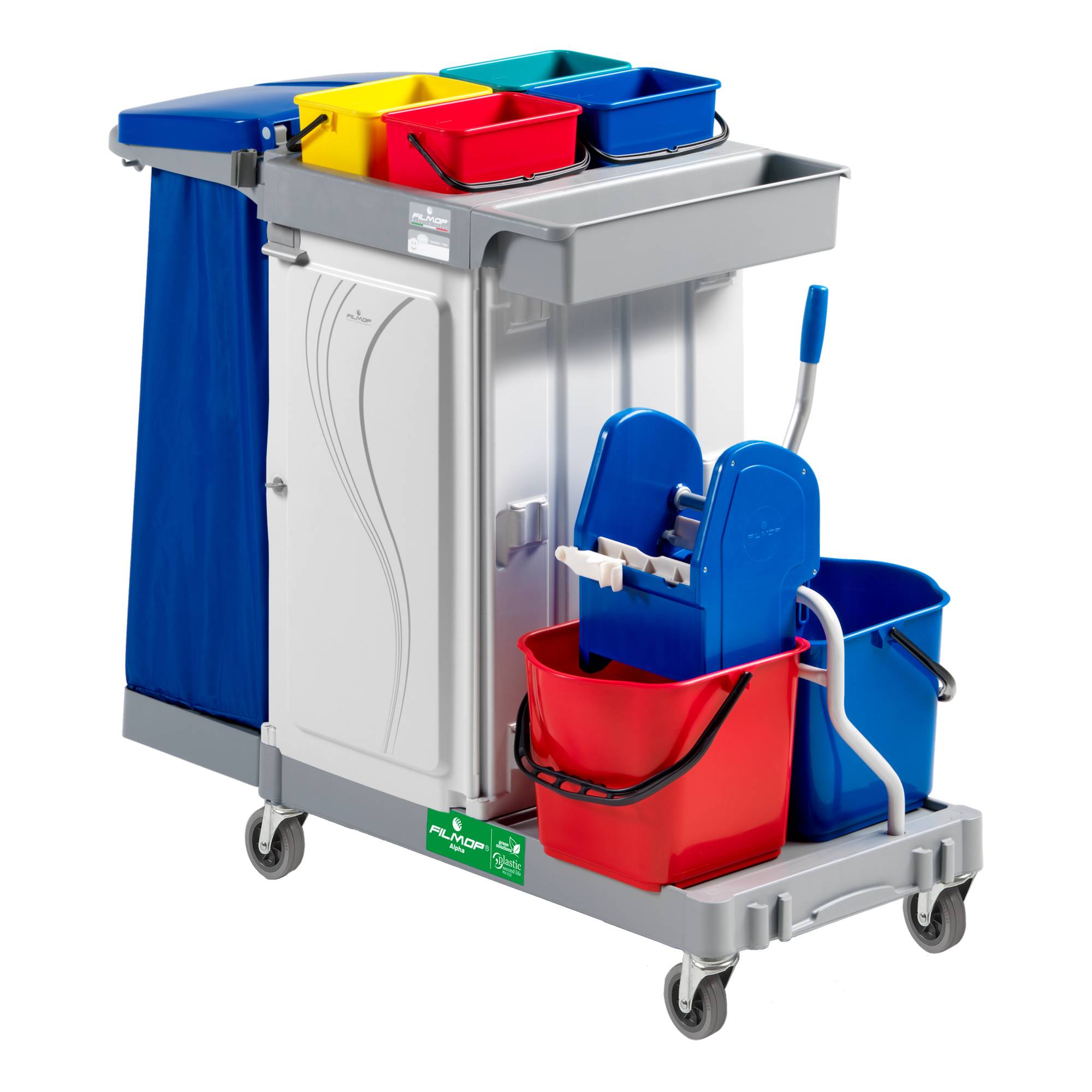 FILMOP Reinigungswagen Alpha MA6103U00 4x4l 2x15l Presse