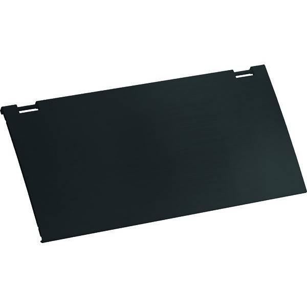 Ein schwarzes rechteckiges Blendschutzpanel, das für Overheadprojektoren verwendet wird, um Bildschirmreflexionen zu reduzieren und den Kontrast zu verbessern.