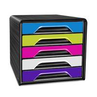 CEP OFFICE SOLUTION - CEP 1071110381, 5 Schublade(n), Schwarz, Mulicolour, Polystyrene, A4, Monochromatisch, 270 mm
