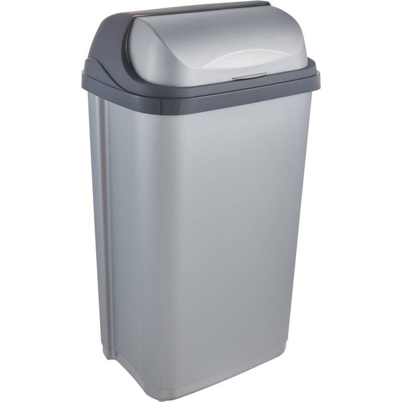 keeeper Abfallbehälter "rasmus", 50 Liter, silber
