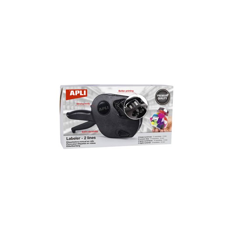 APLI Preisauszeichner 102365, 2-zeilig, 9-stellig