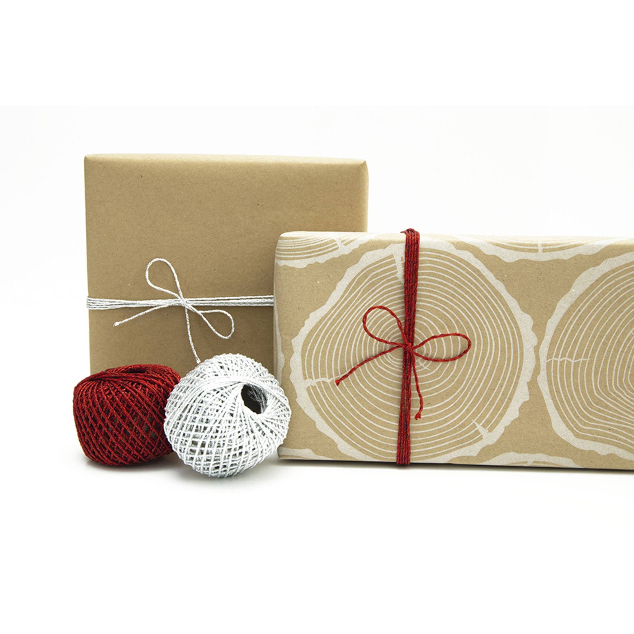 Clairefontaine Set mit 10 Geschenkkordeln 20mx1mm - Silber 601476C