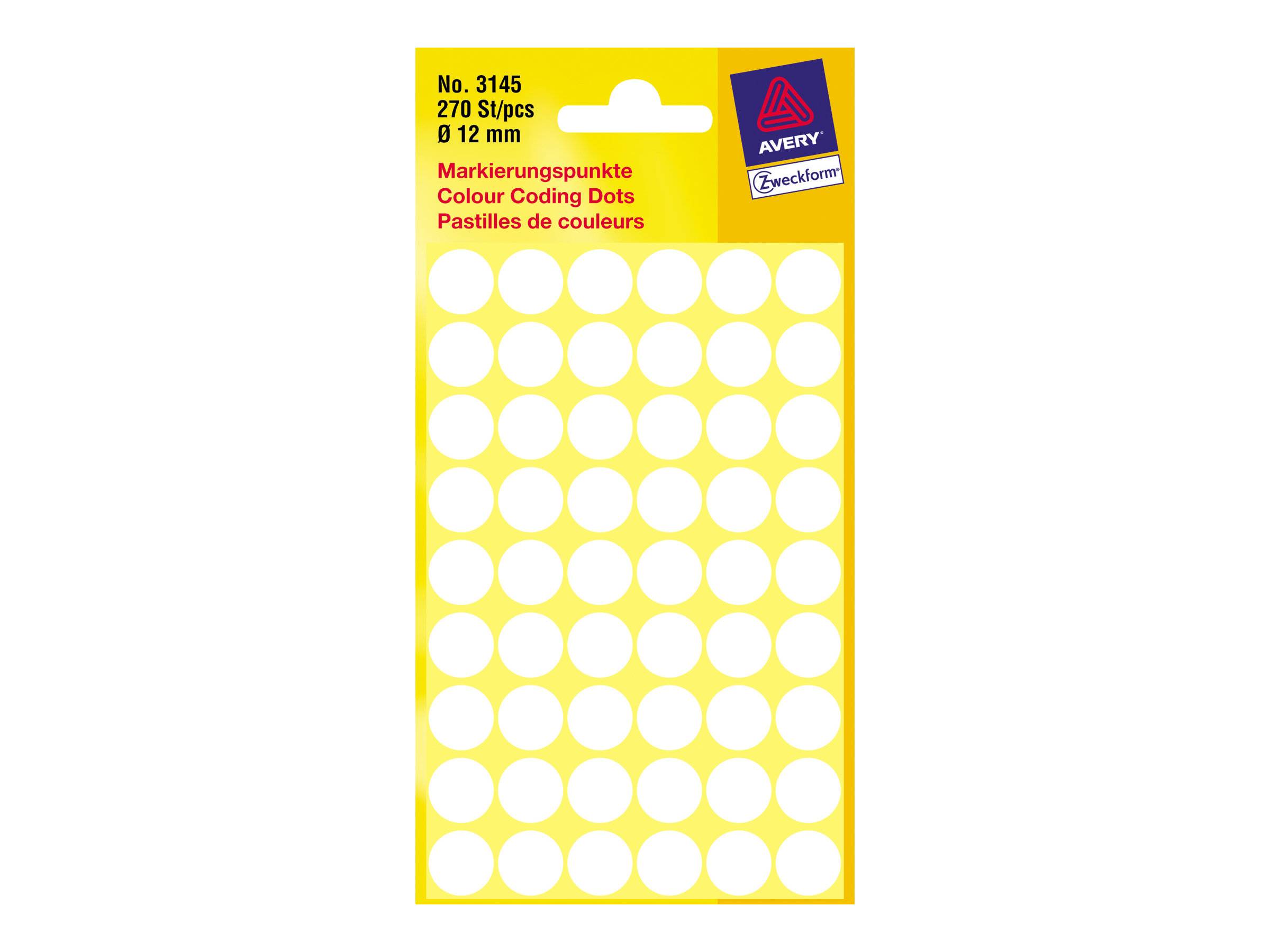 Avery Zweckform Colour Coding Dots 3145 - Papier