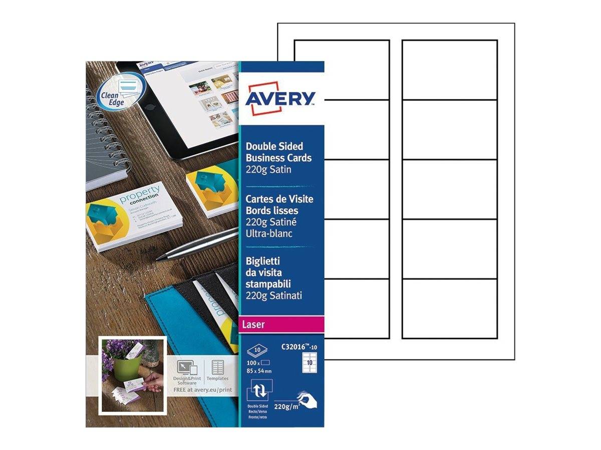 AVERY ZWECKFORM - Avery Business Cards - 10 Stck. 10) Visitenkarten