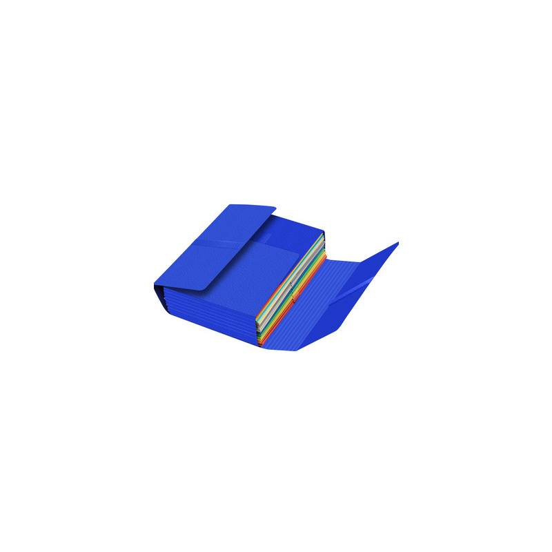 Oxford Dokumentenmappe JUMBO, mit Klettverschluss, blau