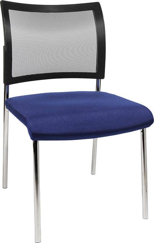 Bes.-Stuhl Visit10 m.Polster/Netz,blau