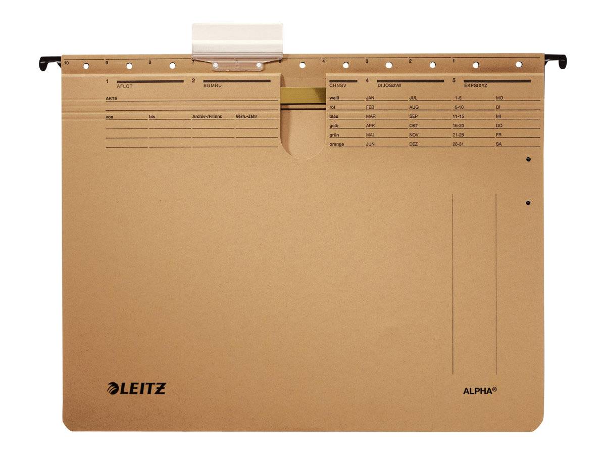 ESSELTE LEITZ - Leitz ALPHA - Hängehefter - für A4 - Naturbraun
