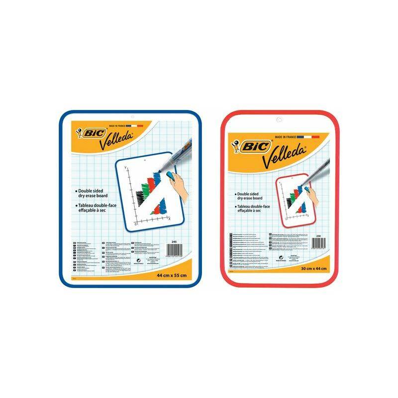 BIC Weißwandtafel Velleda, 2 Seiten, Maße: 300 x 440 mm