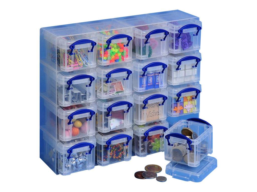 Really Useful Box - Archivbox - 16 Fächer - klar