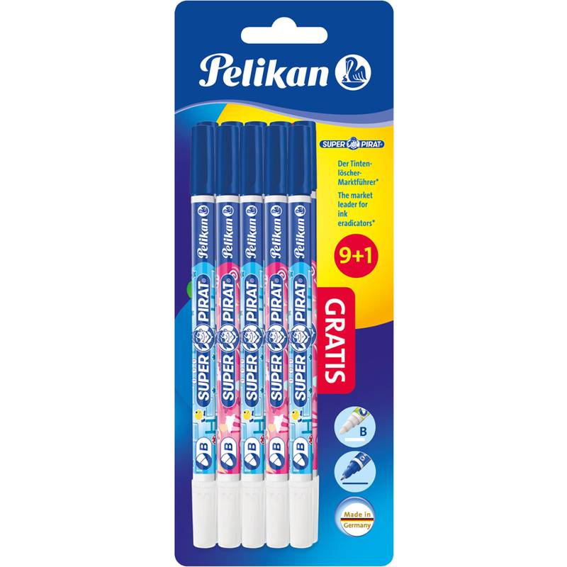 Pelikan Tintenlöscher Super Pirat 850B, 10er Blisterkarte