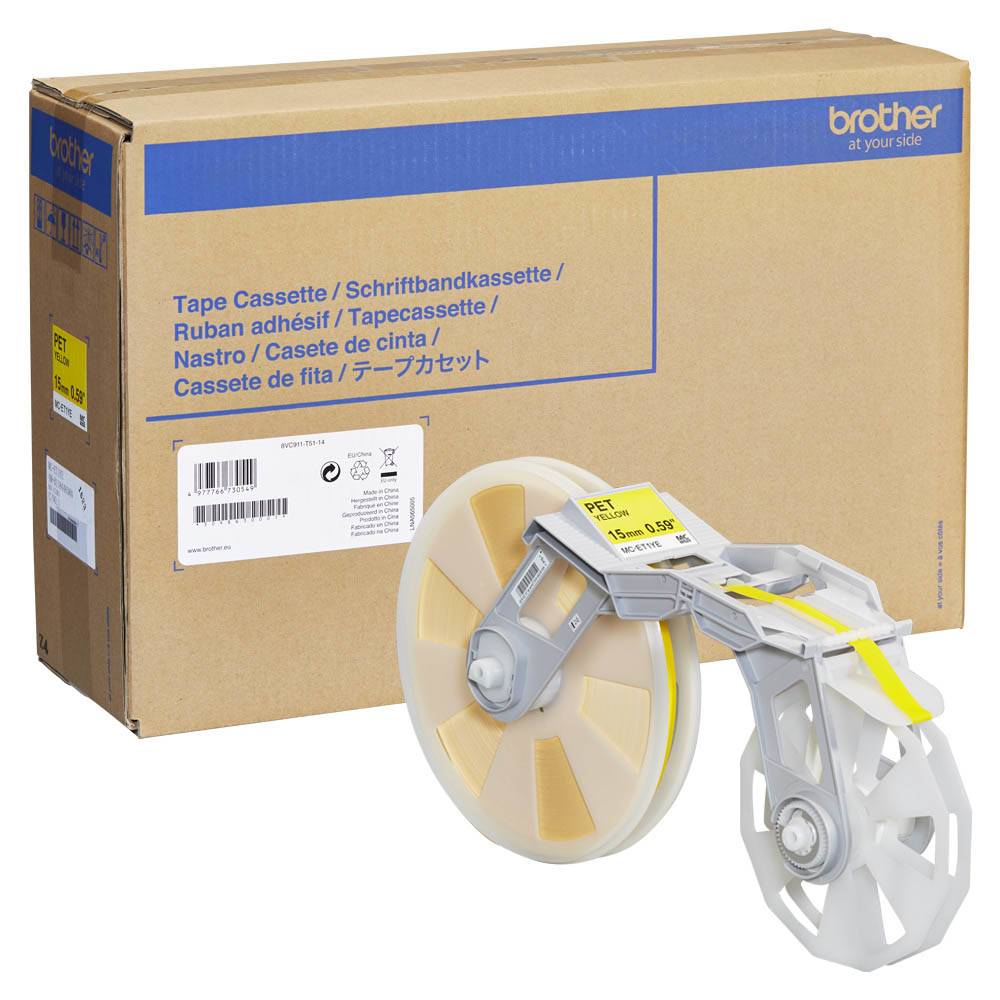 Brother - Kunststoff - Klebstoff - 60 Mikron - Gelb - Rolle (1,5 cm x 310 m)