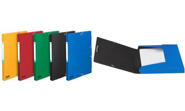 ELBA Sammelbox Boston, DIN A4, Rückenbreite: 35 mm, sortiert (61915150)