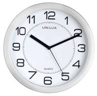 Unilux Attraction, Wand, Quarzuhr, Rund, Grau, Acrylnitril-Butadien-Styrol (ABS), Glas