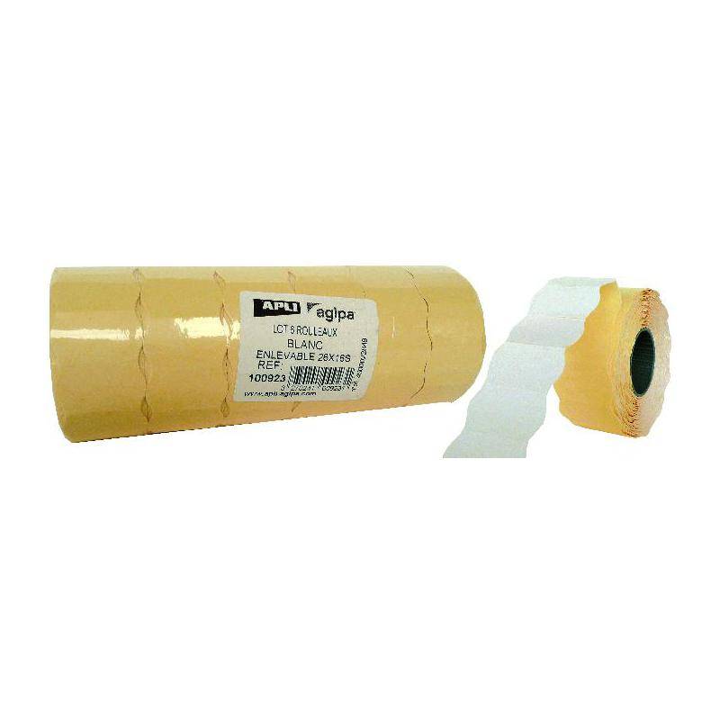 APLI Etiketten für Preisauszeichner, 26 x 16 mm, weiß