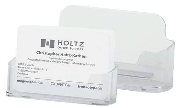 magnetoplan Visitenkartenhalter, transparent