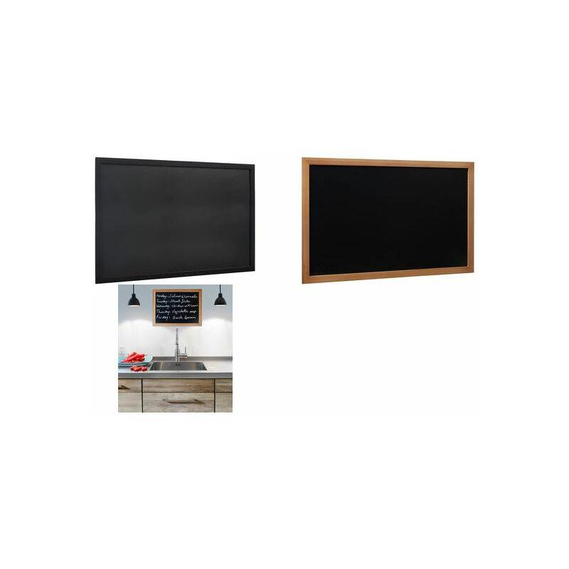 Securit Kreidetafel WOODY, mit Holzrahmen, schwarz