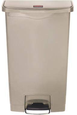 Rubbermaid Tretabfalleimer Slim Jim 1883460 Kunststoff 68l beige