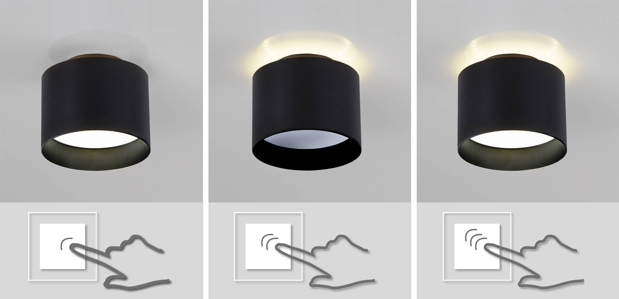 LED Spot "TRIOS" schwarz