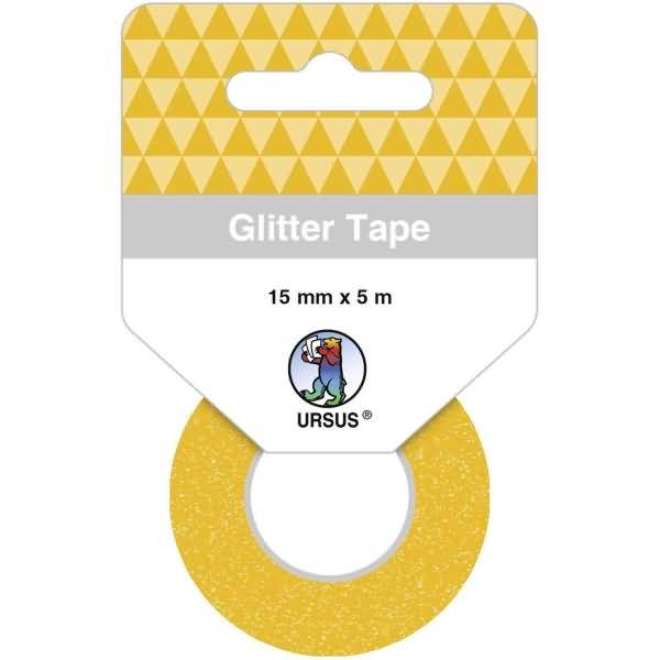 Glitter Tape 15mmx5m dunkelgold