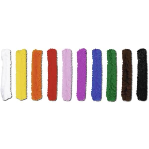 Chenilledraht 9mmx50cm VE=200 Stück farbig sortiert