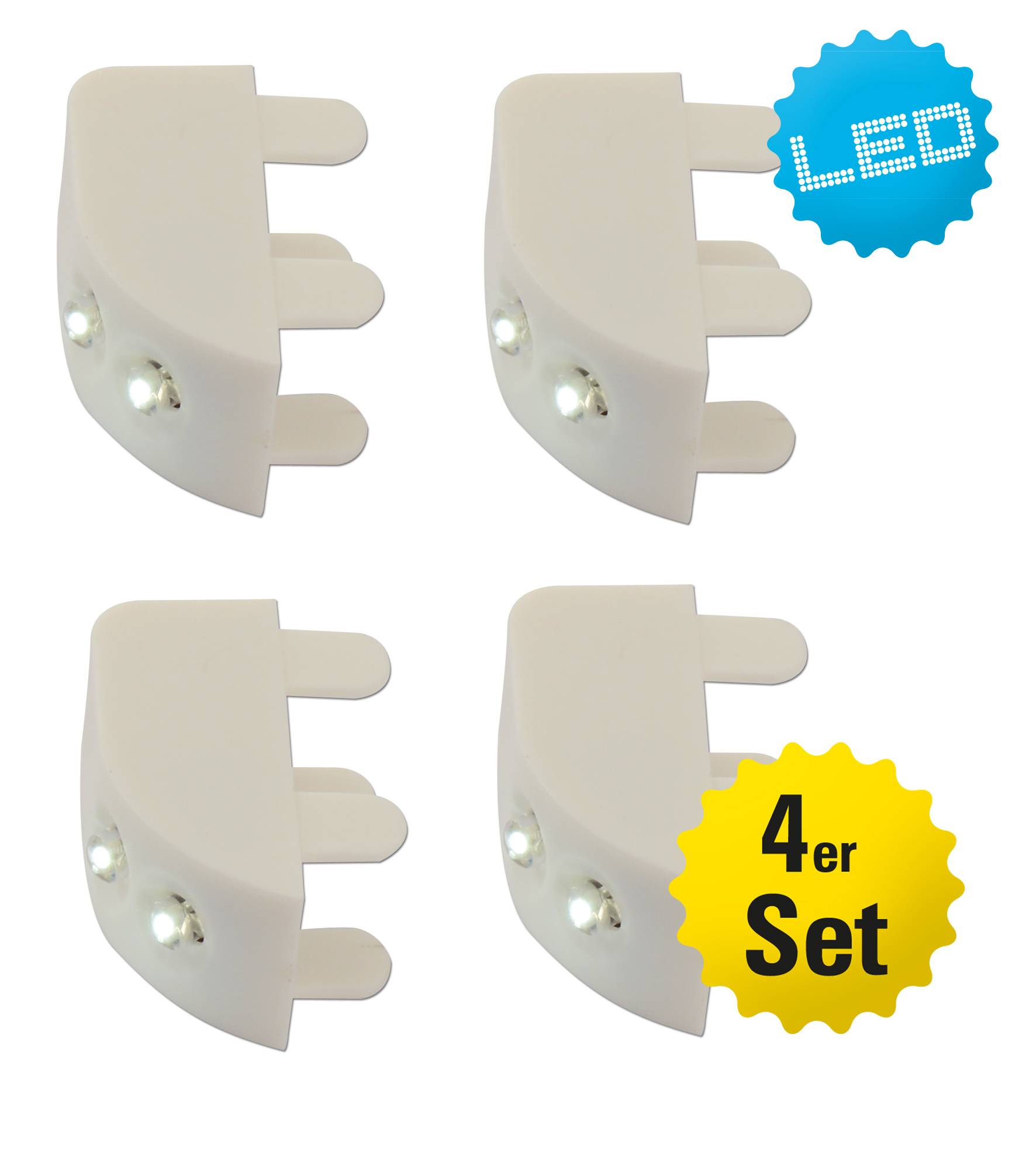4er Set LED Schrankbeleuchtung
